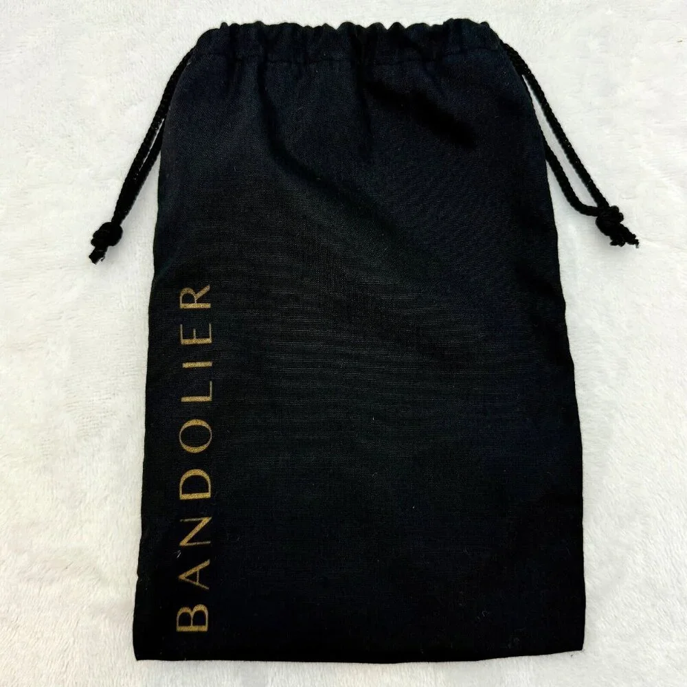 Bandolier Protective Cloth Bag Cinch Sack for Leather Case 8.75" x 5.75" Black - Picture 1 of 2